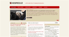Desktop Screenshot of hospice.cz